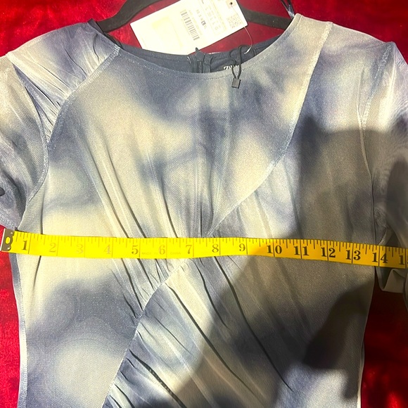 New Zara Draped Tulle Short Dress - Picture 15 of 16